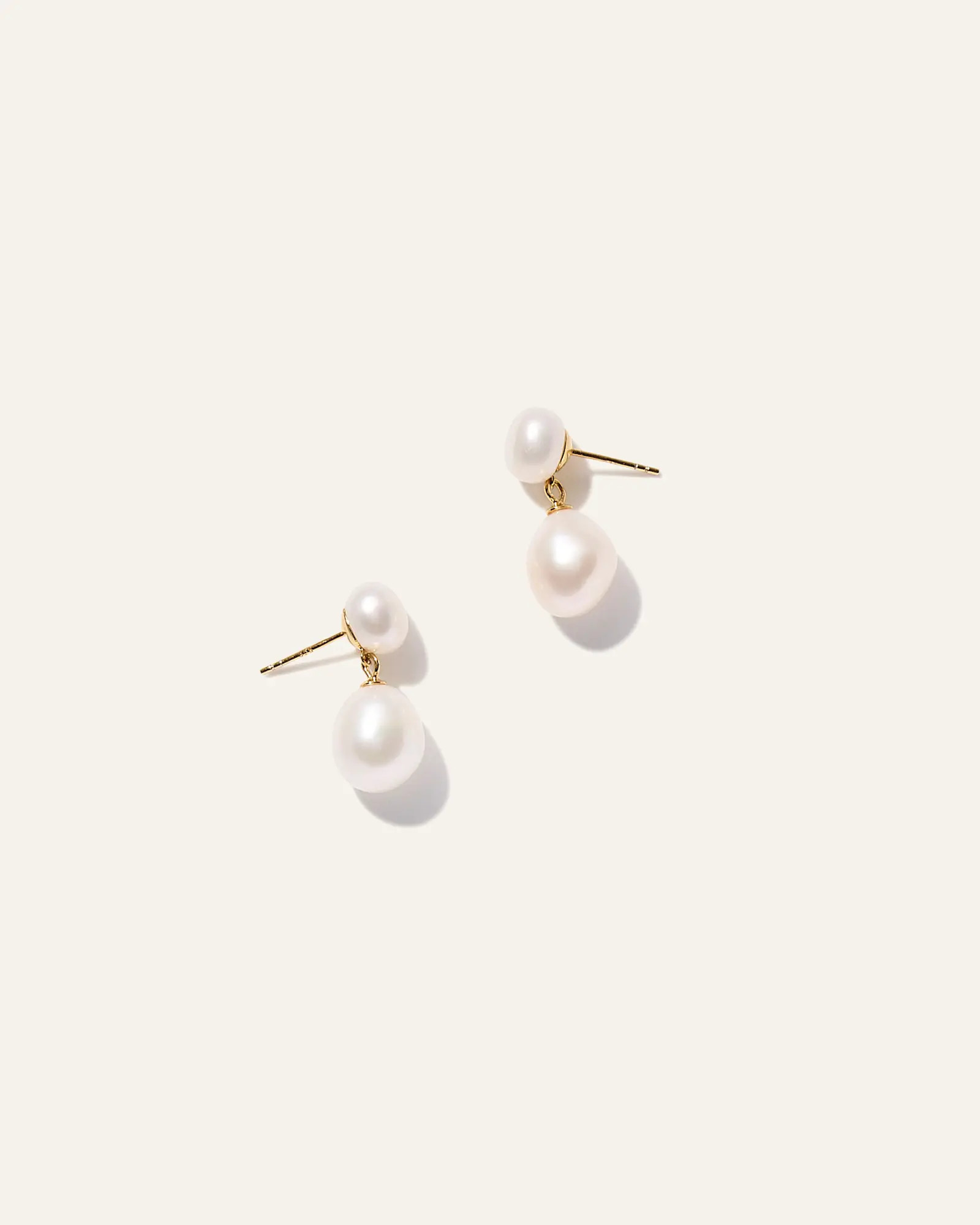 Freshwater Cultured Pearl Bold Drop Earrings | Quince