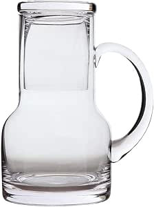 Lily's Home Bedside Night Water Carafe with Tumbler Glass and Handle, Use in Bedroom Bathroom, or... | Amazon (US)