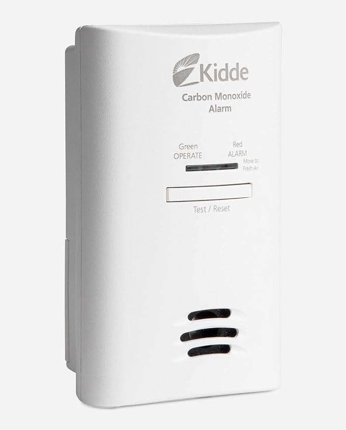 Kidde Carbon Monoxide Detector, Plug-in Wall with AA Battery Backup, Test-Hush Button | Amazon (US)