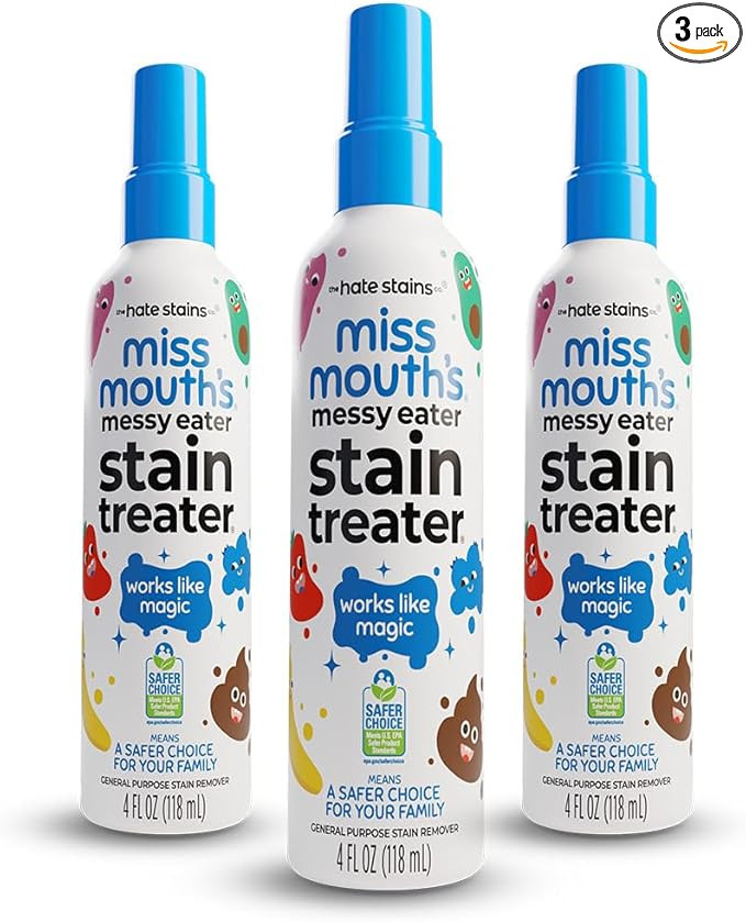 Miss Mouth's Messy Eater Stain Treater Spray - 4oz 3 Pack Stain Remover - Newborn & Baby Essentia... | Amazon (US)