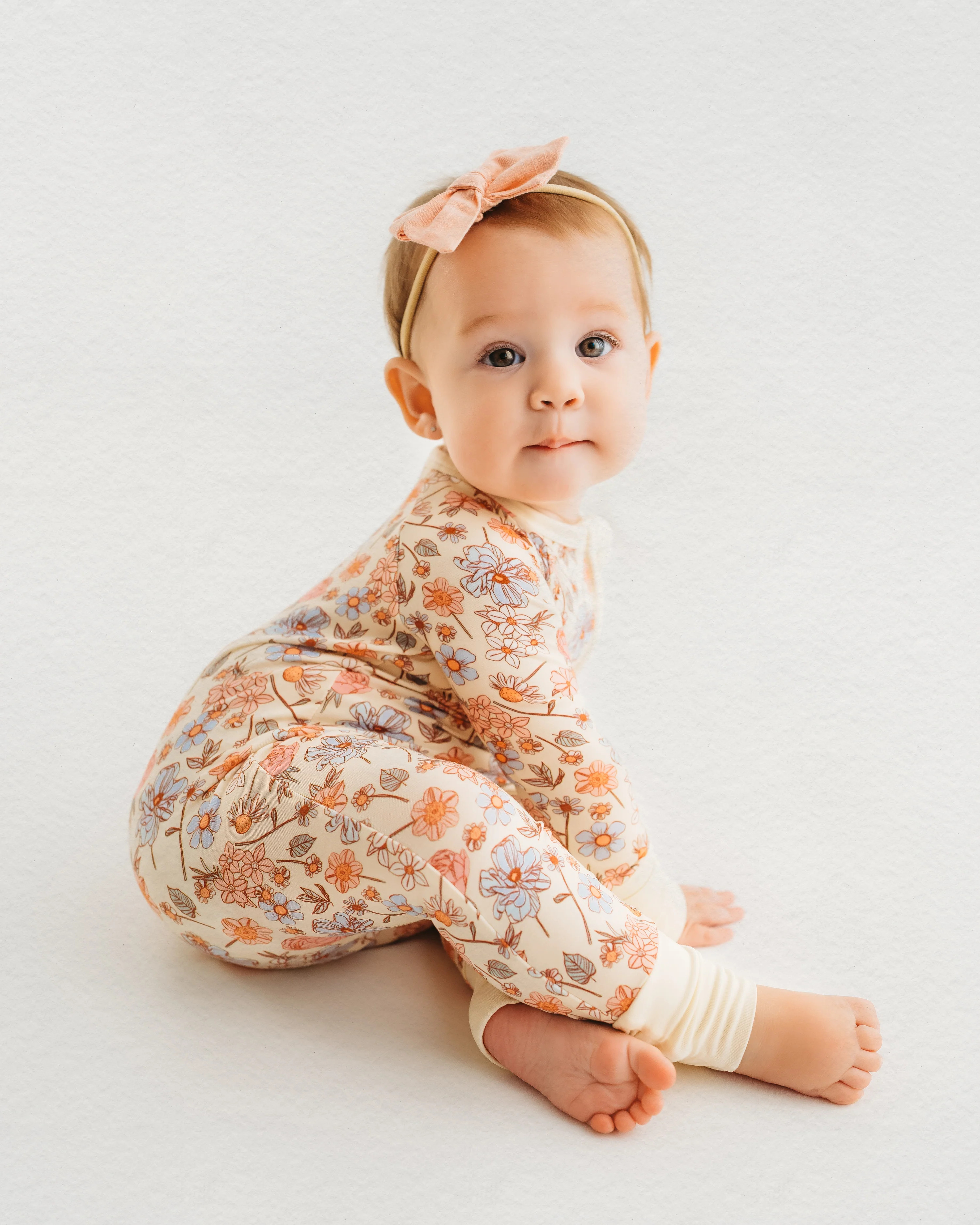 Millie Floral Zipper Romper | In My Jammers