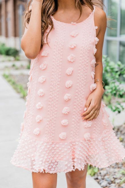 Your Dearest Memory Peach Dress | The Pink Lily Boutique