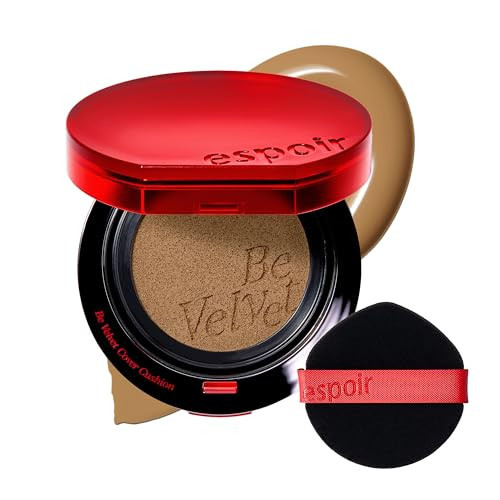 Espoir Be Velvet Cushion Foundation #34.5 Golden Olive | Quick and Easy Coverage with Long-lasting Color by Zero Oxidation, Velvety Smooth Finish & Lightweight Formula, Vegan, Korean Makeup, 0.46 oz | Amazon (US)