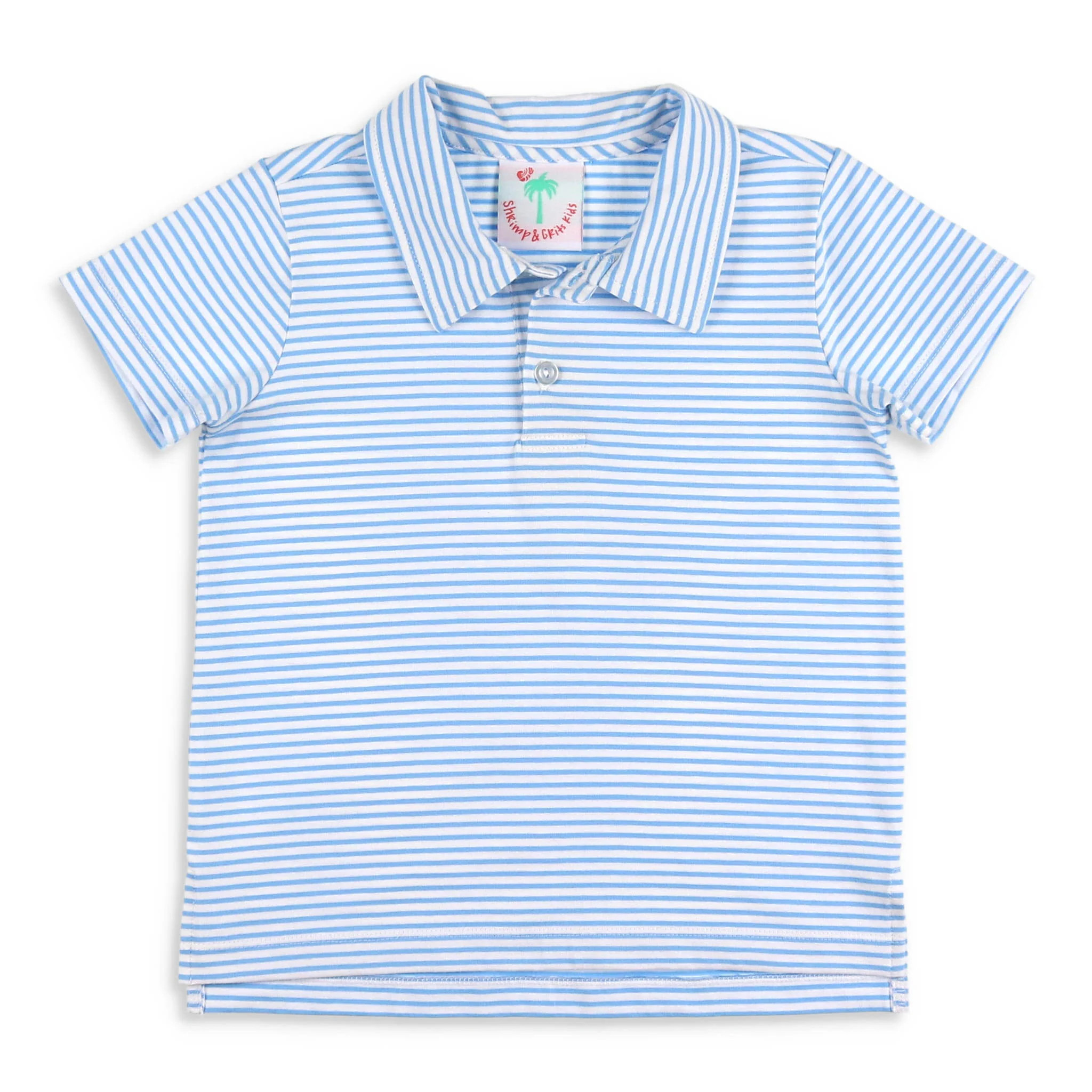 Boys Miles Stripe Polo - Shrimp and Grits Kids | Shrimp and Grits Kids