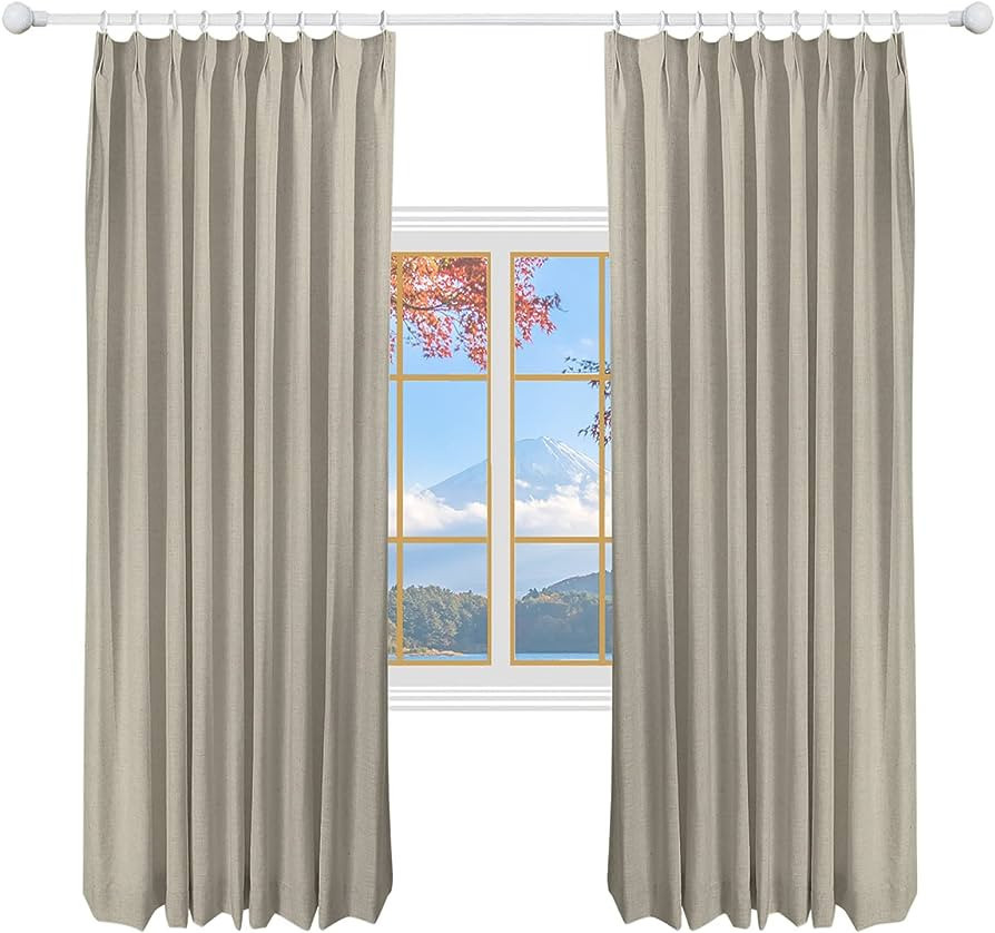 DotheDrape 34 W x 106 L inch Pinch Pleat Darkening Drapes Amazon Finds Amazon Deals Amazon Sales | Amazon (US)