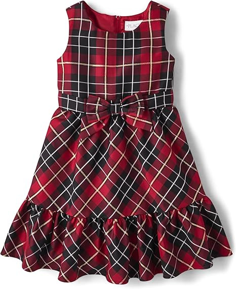 The Children's Place, Sleeveless Holiday Dressy Dress,6X/7 | Amazon (US)