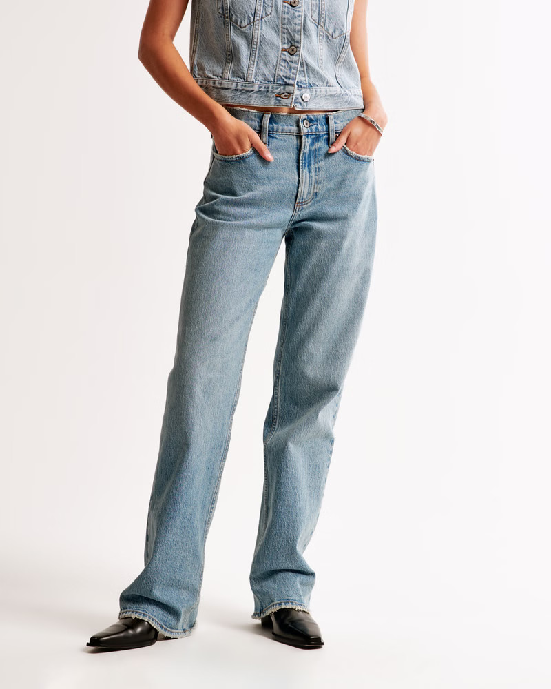 Women's Low Rise Baggy Jean | Women's New Arrivals | Abercrombie.com | Abercrombie & Fitch (US)