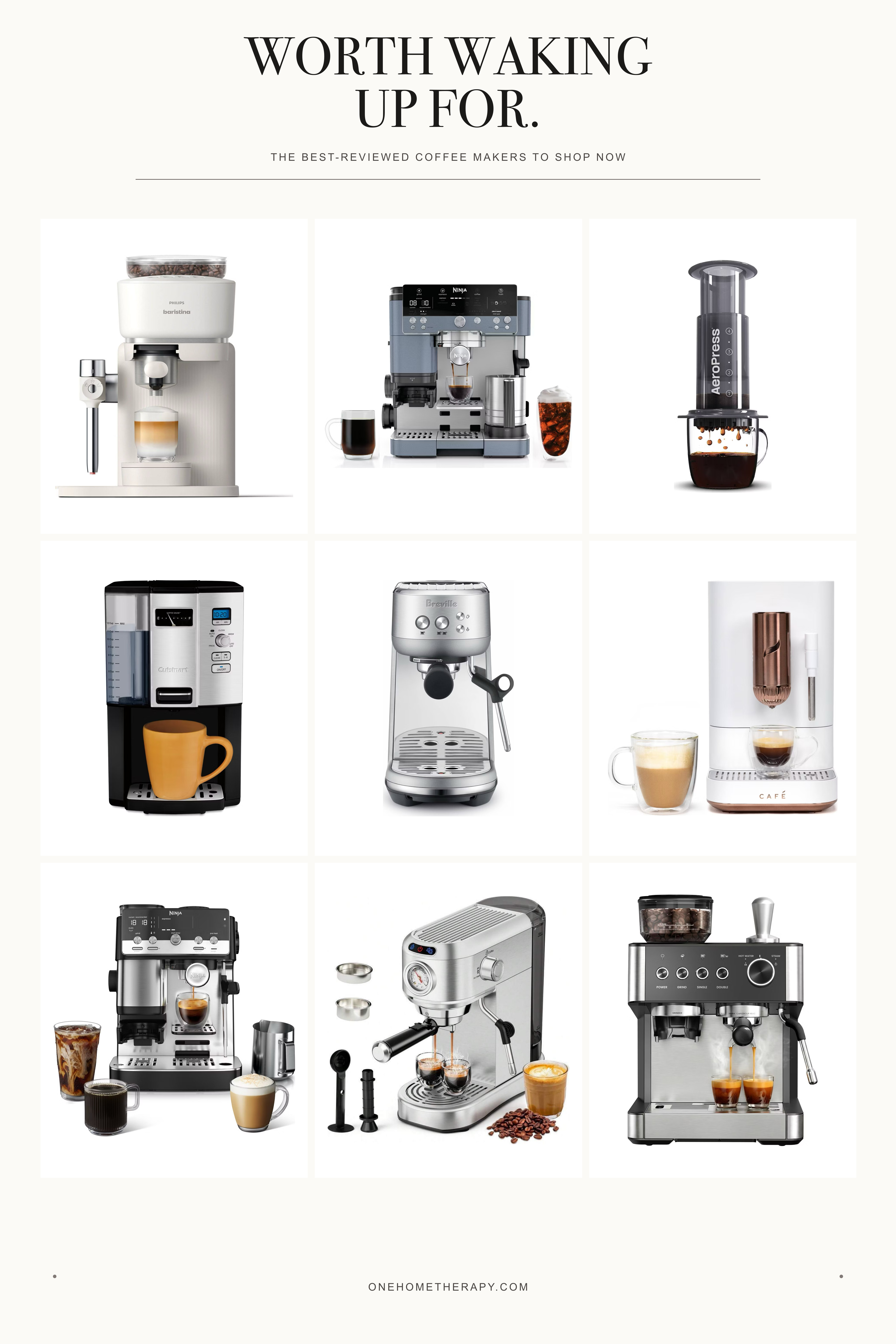 Your morning upgrade starts here. ☕️ Nine top-rated coffee makers for every kind of routine—from a quick single serve to a full at-home espresso bar. Save this for your next kitchen refresh.
#CoffeeMaker #CoffeeLover #CoffeeBar #HomeCoffeeBar #EspressoMachine #KitchenFinds #KitchenMustHaves #HomeFinds #LTKHome #CoffeeStation

#LTKmorningroutine #LTKHome #LTKU 

  

 