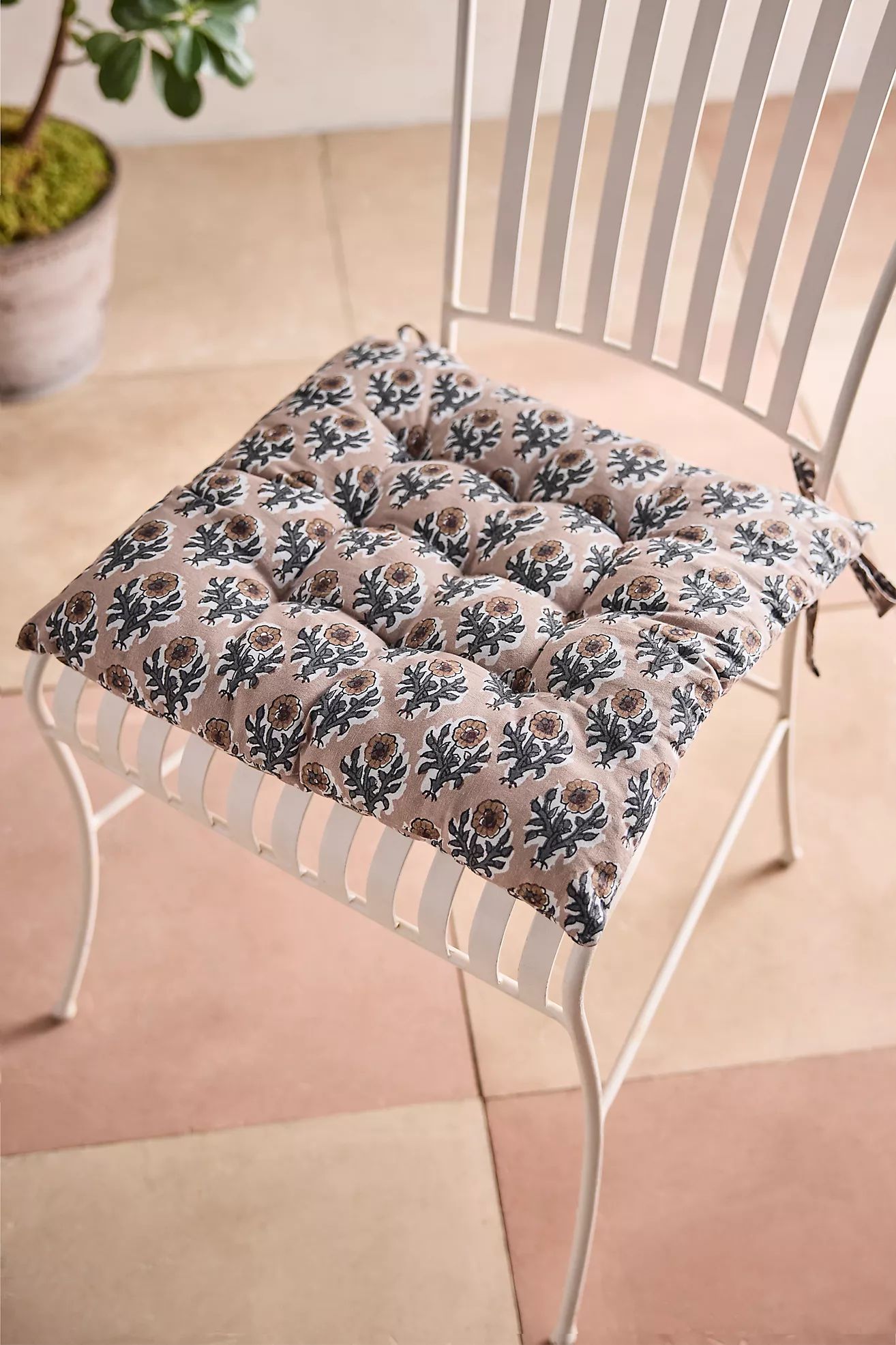Block Print Chair Cushion | Terrain