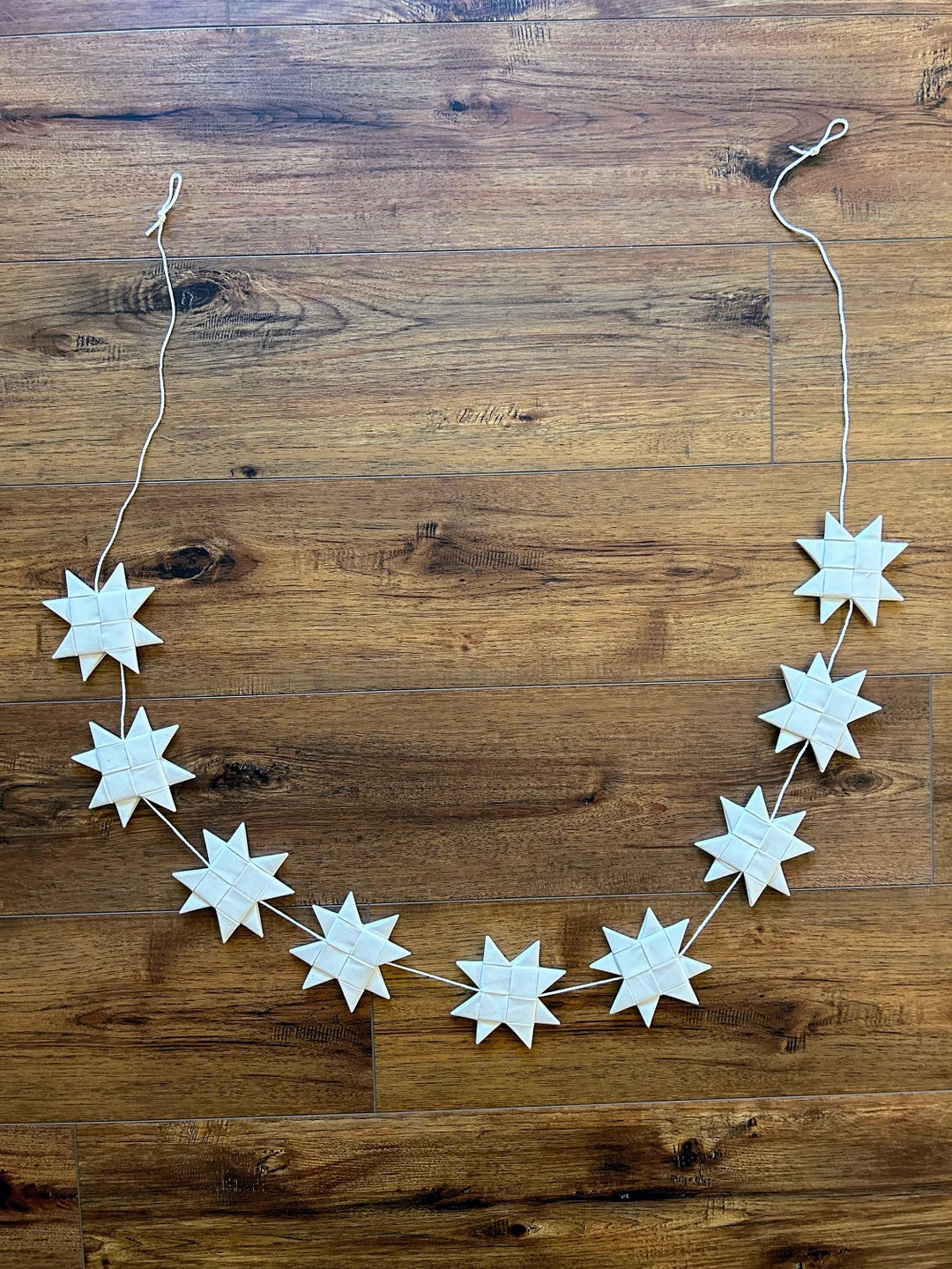 White Scandinavian Star Garland | Etsy (US)