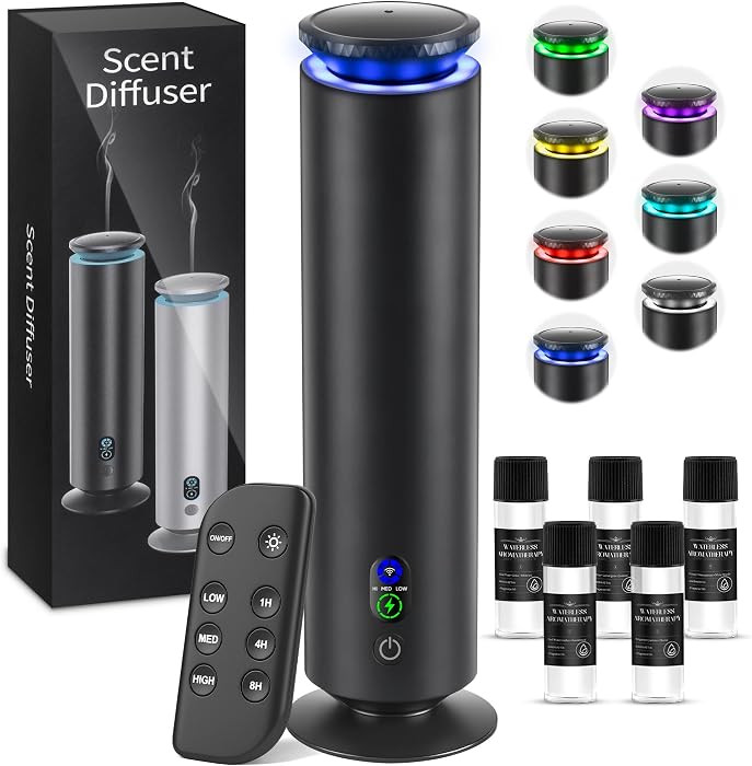 Hotel Scent Diffuser Starter Kit - 1000 Square Feet, 7 Ambient Light Settings, Includes 5 Essenti... | Amazon (US)