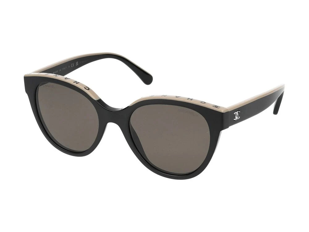Chanel 0CH5414 Cat-Eye Acetate Sunglasses — Black | Italist Inc.