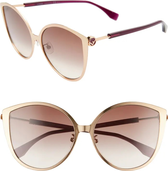 60mm Special Fit Cat Eye Sunglasses | Nordstrom Rack