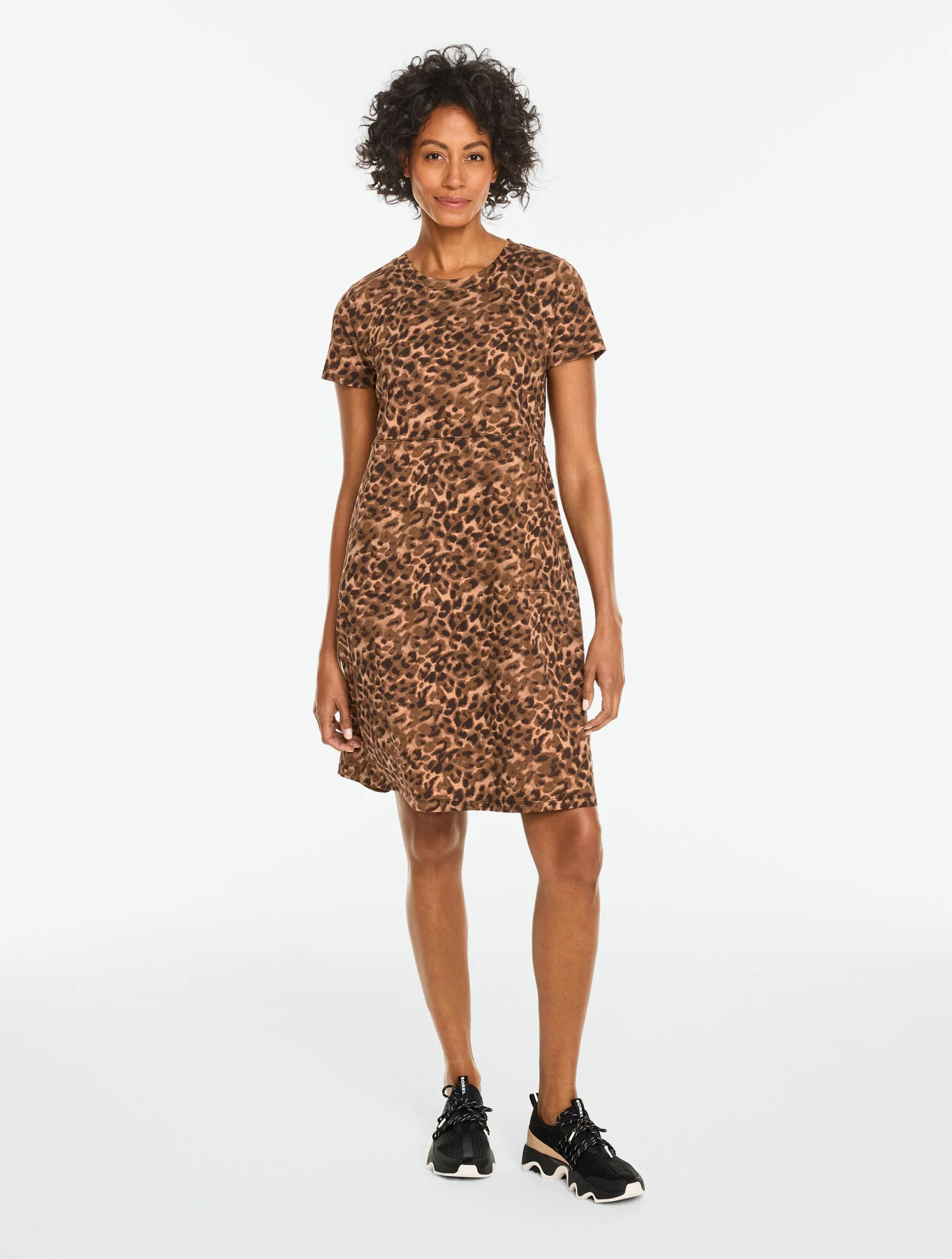 Luxe Jersey Short Sleeve Dress - Dreamy Leopard | Talbots