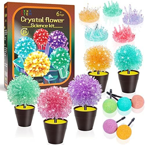 Crystal Growing Kit, 10 Crystals Science Kits for Kids, STEM Projects for Kids Ages 8-12, DIY Edu... | Amazon (US)
