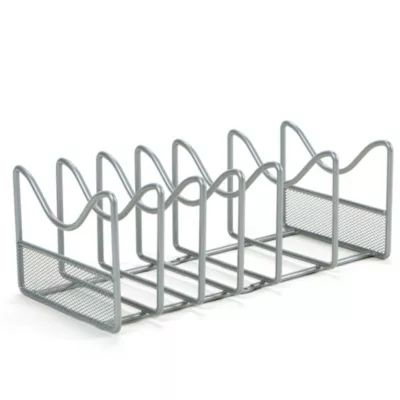 ORG Metal Pot and Lid Organizer in Silver | Bed Bath & Beyond