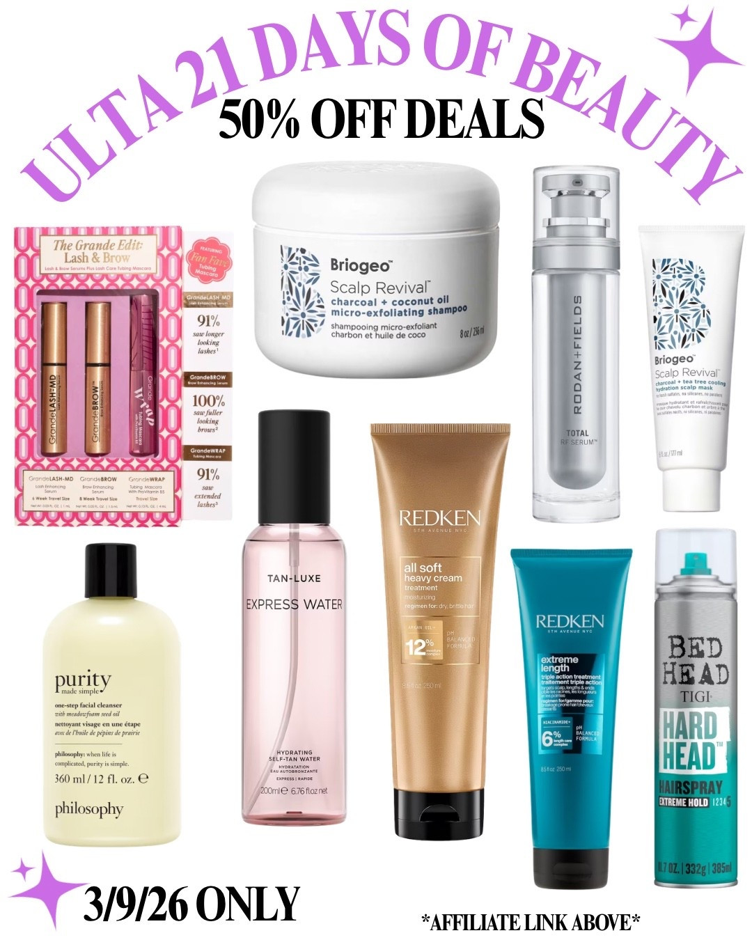 Ulta beauty deals! 50% off 

#LTKBeauty #LTKSaleAlert #LTKgrwm
