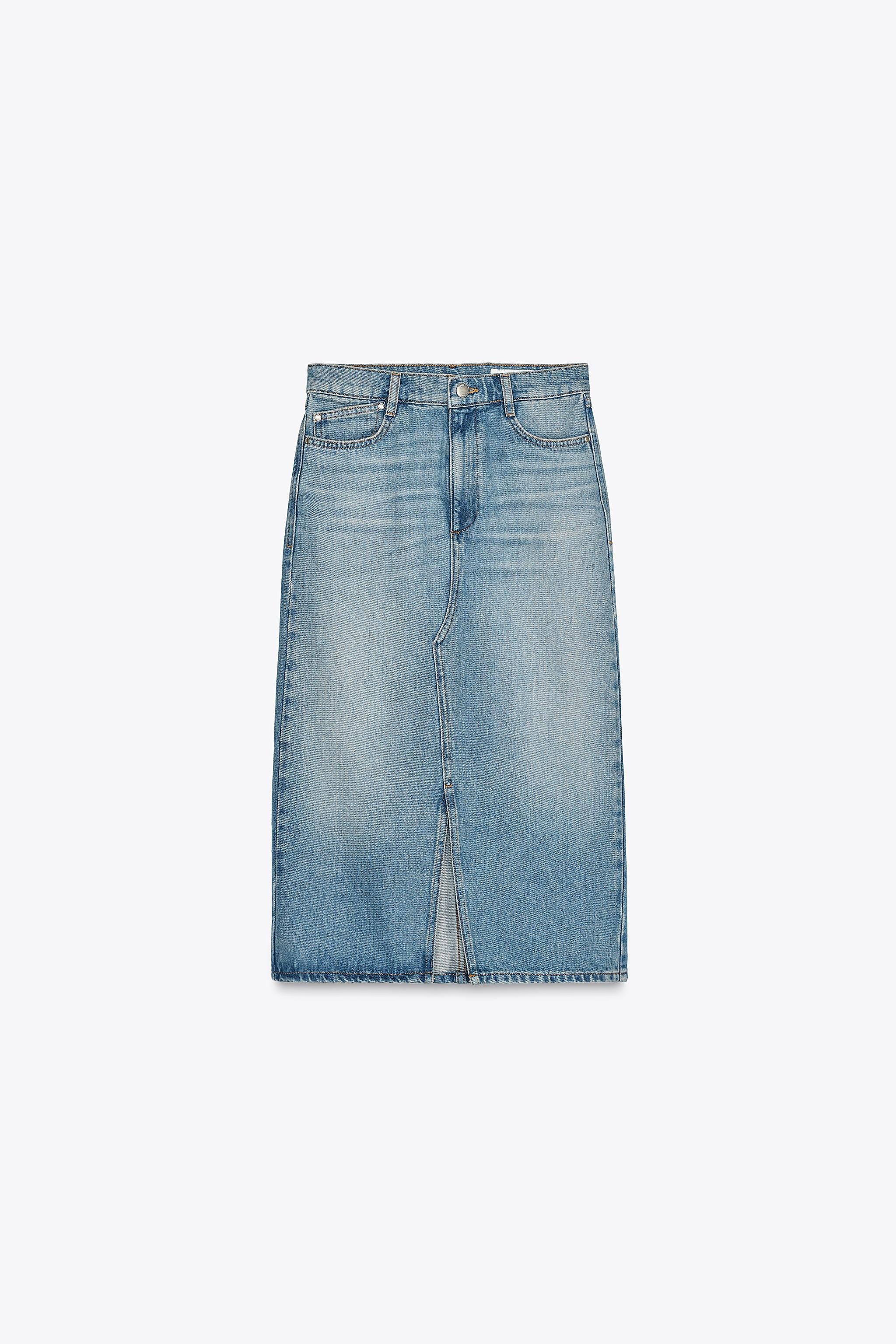 Z1975 DENIM MIDI SKIRT | Zara US