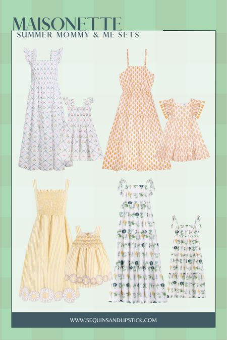 Beautiful summer Mommy & Me sets at Maisonette! You can go to all the summer events in matching dresses! 

#LTKSeasonal #LTKkids #LTKfamily