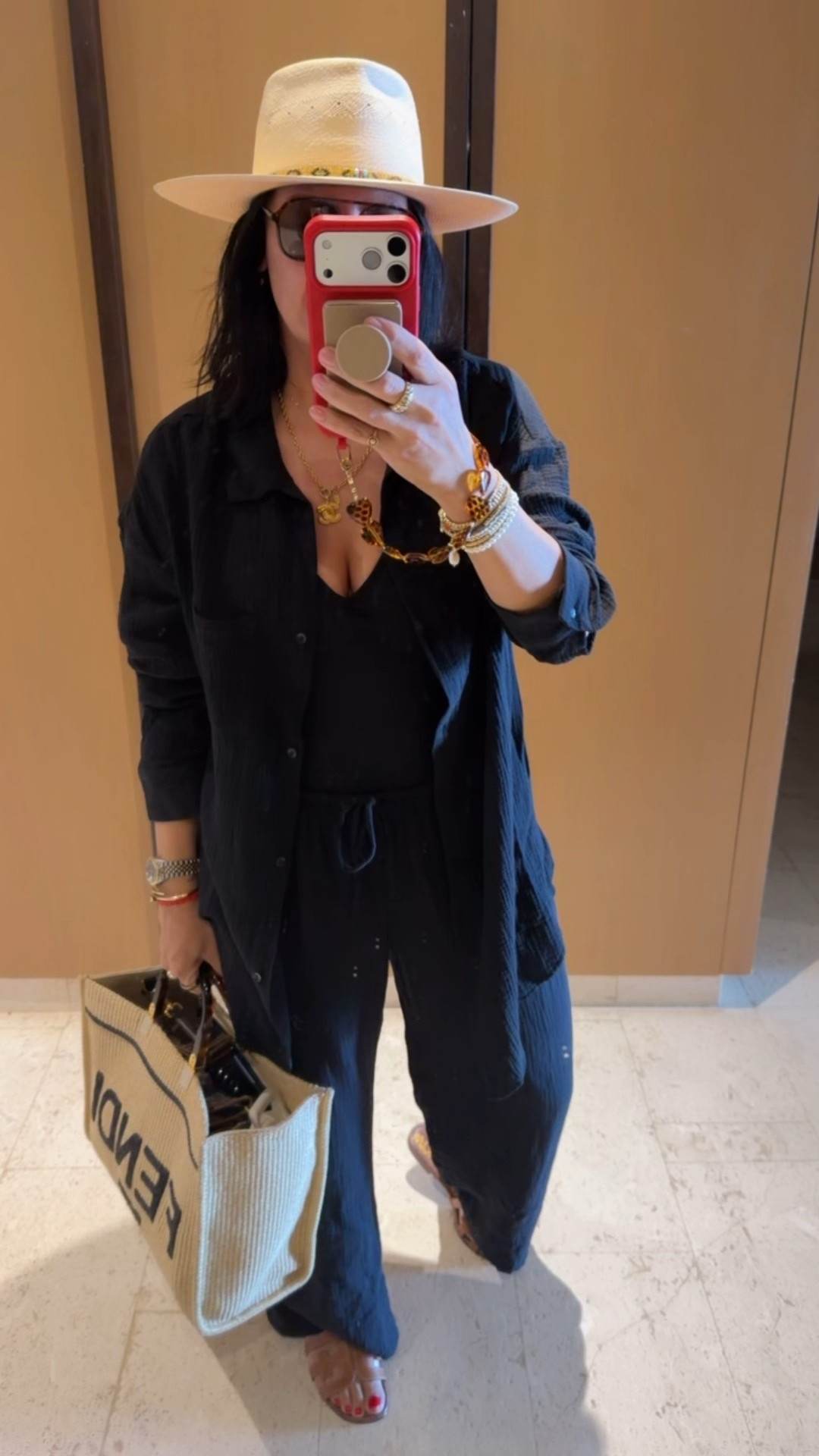 Swimsuit size medium and coverup set size medium. I’m a size 8/10. 

#LTKOver40 #LTKTravel #LTKootd