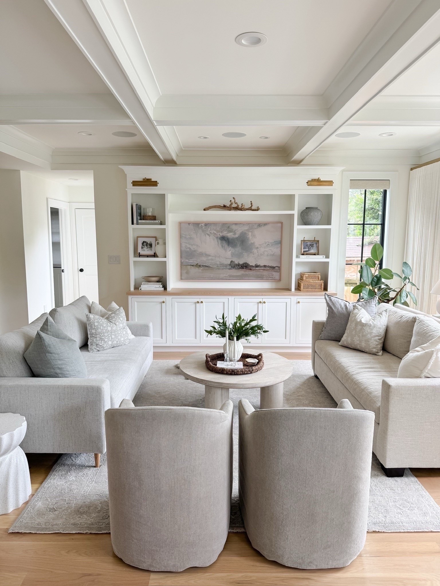 Sharing a few of my forever favorite refined coastal home finds—pieces that have truly stood the test of time in our home. I recently refreshed our great room layout, and I love how open and welcoming it feels with the round wood coffee table and slipcovered chairs, both from Wayfair. 

#LTKFindsUnder100 #LTKmomlife #LTKHome