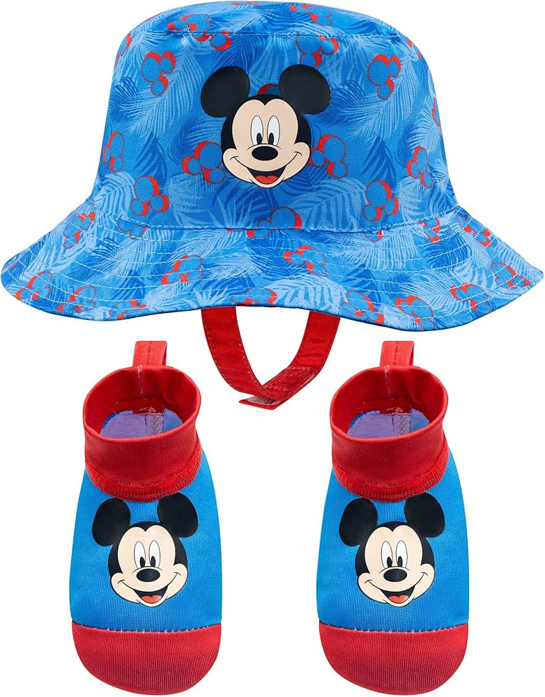 Disney Baby Swim Hat and Booties Set - Mickey Mouse, Minnie Mouse and Princess - UPF 50+ Sun Prot... | Amazon (US)