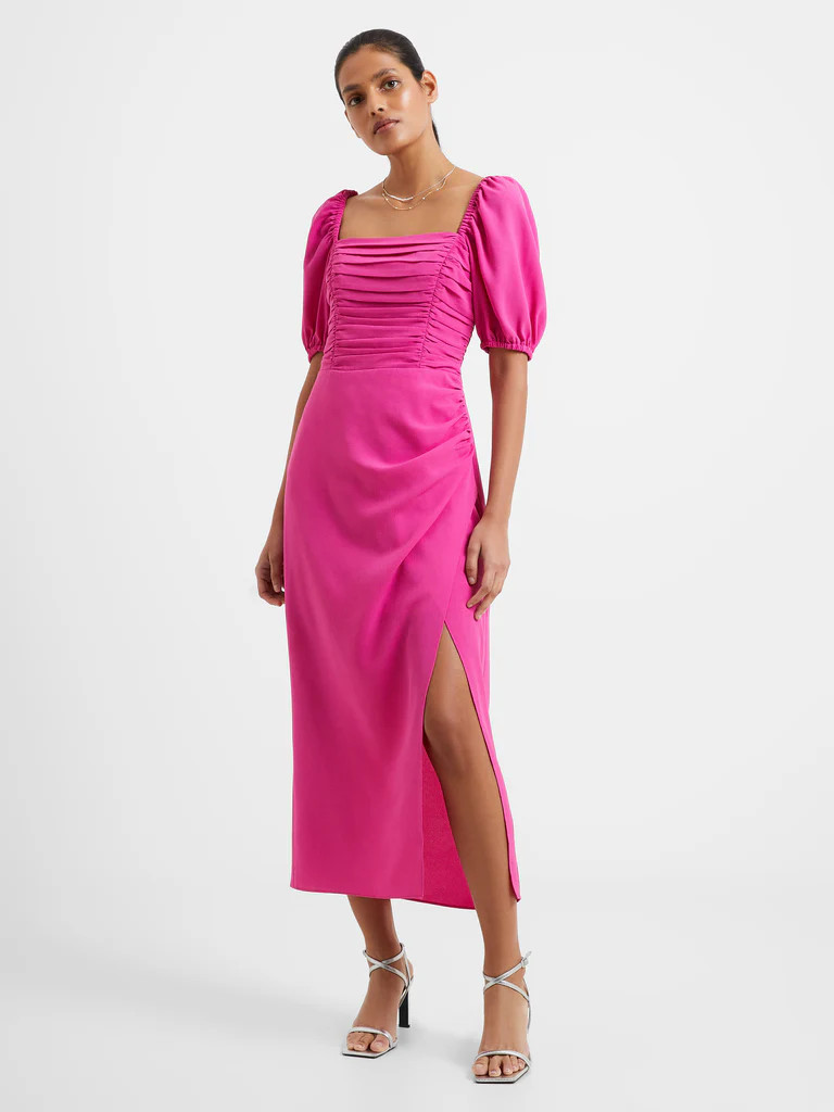 Afina Verona Ruched Midi Dress | French Connection (UK)