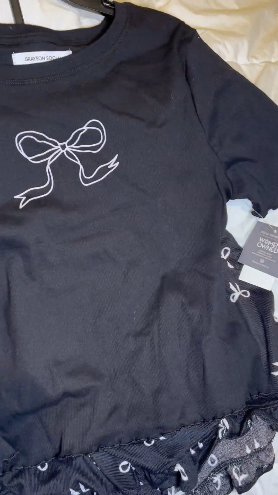 Walmart Bow Pajama Set