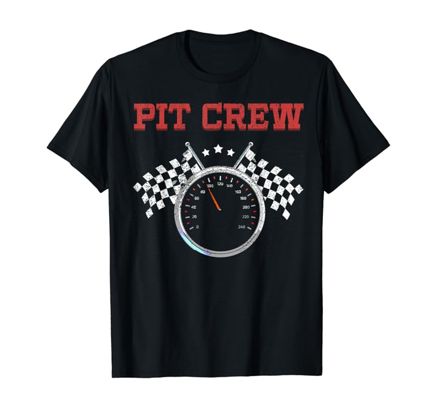 Pit Crew Race Car or Truck Theme Birthday Party T-Shirt | Amazon (US)
