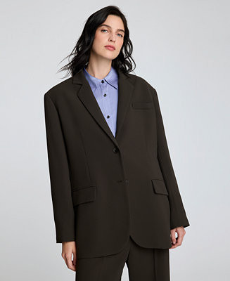 Women's Two-Button Boyfriend Blazer | Macy's