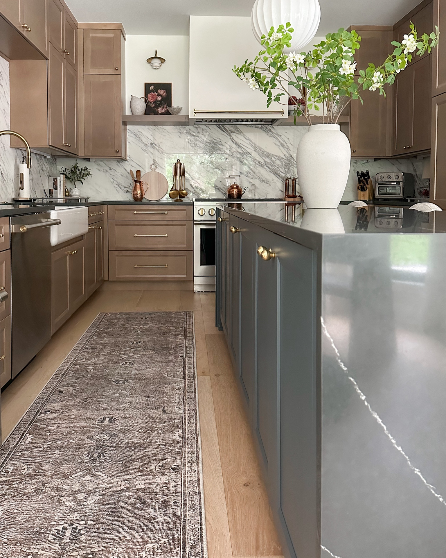 Kitchen runner in Antique Moss on sale! Love how flat this lies! Use with these rug grippers - they’re the best and don’t  damage floors!

#LTKFindsUnder50 #LTKHome #LTKSaleAlert