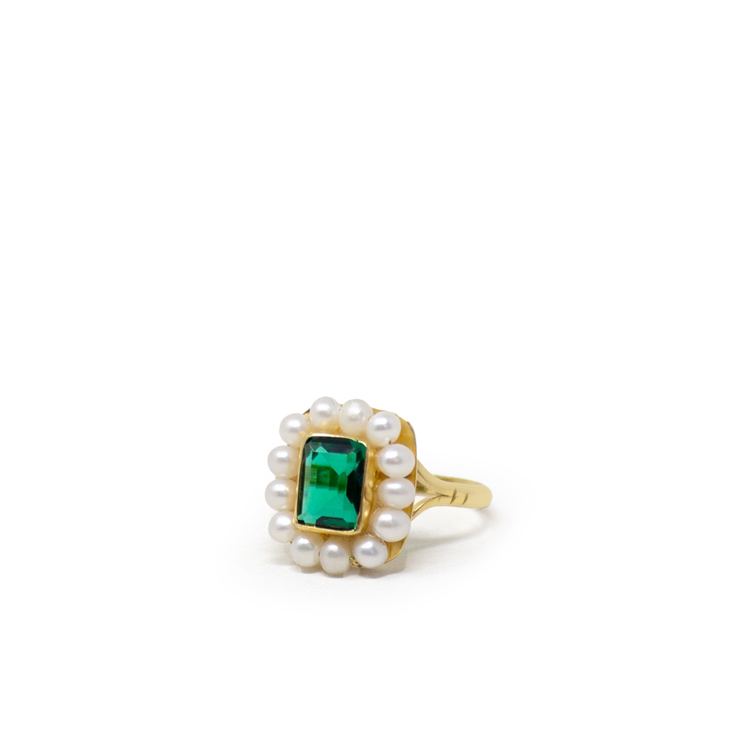Luccichio Green Quartz Ring With Agate | Wolf & Badger