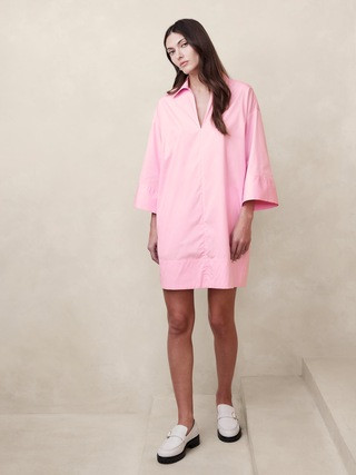 Cruz Poplin Mini Dress | Banana Republic (US)