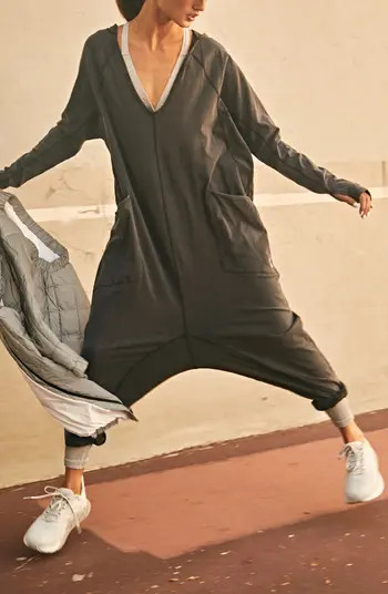 FP Movement Hot Shot Long Sleeve Stretch Cotton Jumpsuit | Nordstrom Rack