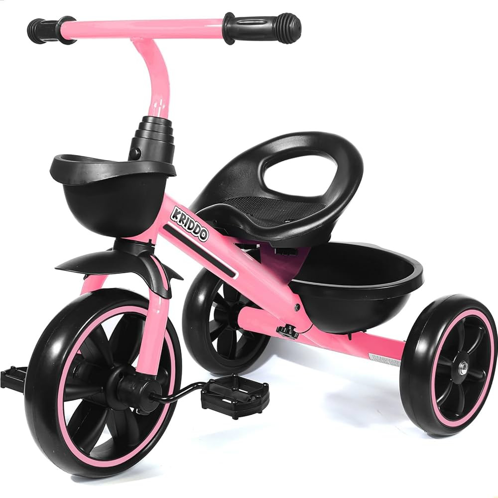 KRIDDO Tricycle for 2-5 Year Olds - Pink Toddler Trike With Gift for 24 Month to 4 Year Old Girls | Amazon (US)
