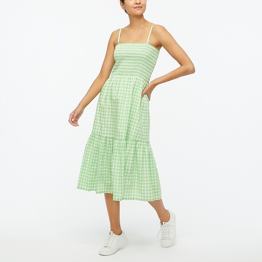 Smocked top midi dress | J.Crew Factory