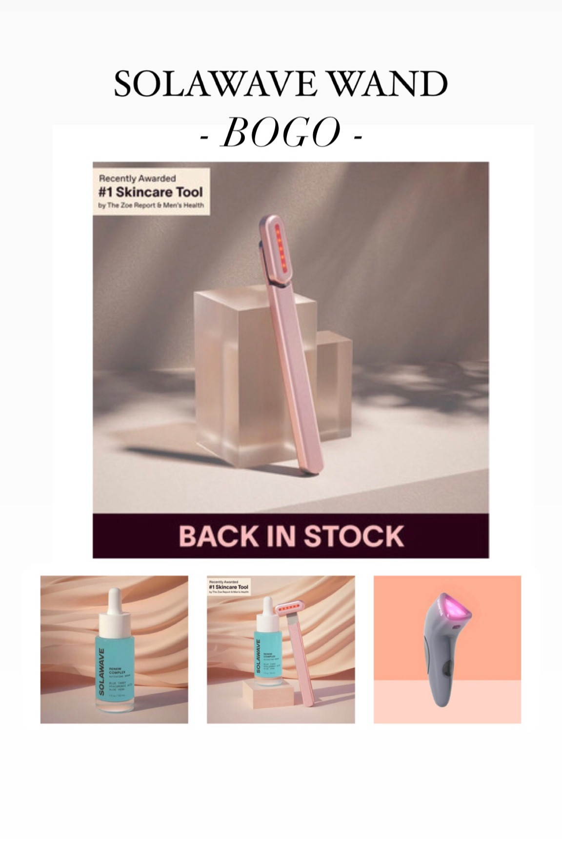 A red-light, warming, massaging wand that gives similar to Botox results! Wonderful gift to yourself! SOLAWAVE is BOGO during Black Friday sales happening now! 
#solawave #skincarewand #redlighttherapywand 

#LTKbeauty #LTKsalealert