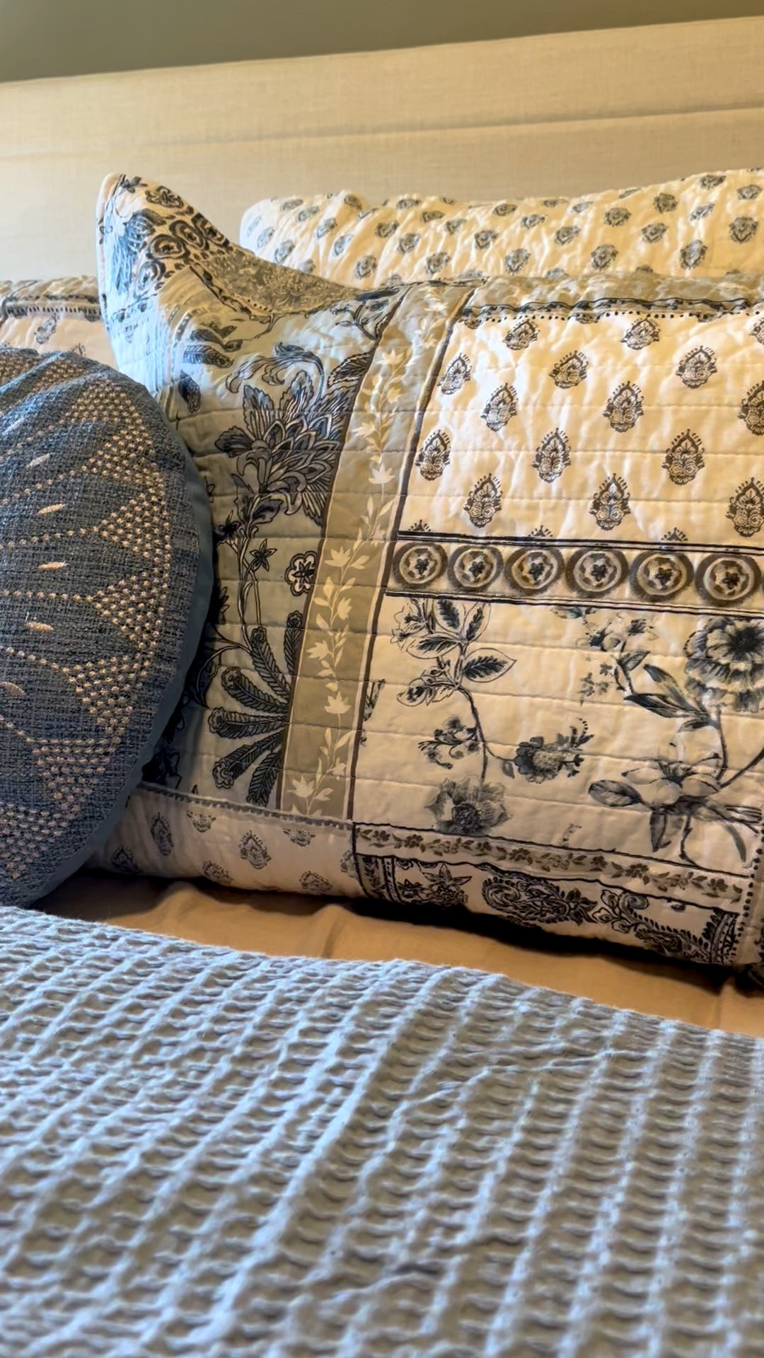 @Levtex Home  - Spring Refresh | Primary Bedroom | Cloud  Waffle Comforter | Blue | Paisley | Bedding | Queen Quilt 

#LTKHome #LTKSaleAlert #LTKSeasonal