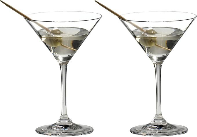 Riedel Vinum Martini Glasses - Crystal Glass, Dishwasher Safe, 2-Piece Set - Essential Home Bar G... | Amazon (US)