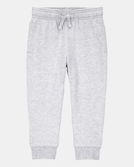 Toddler Boy Pull-On Drawstring Joggers - Grey | Carter's Inc