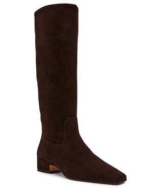 Dantelle Suede Block Heel Tall Boots | Dillard's