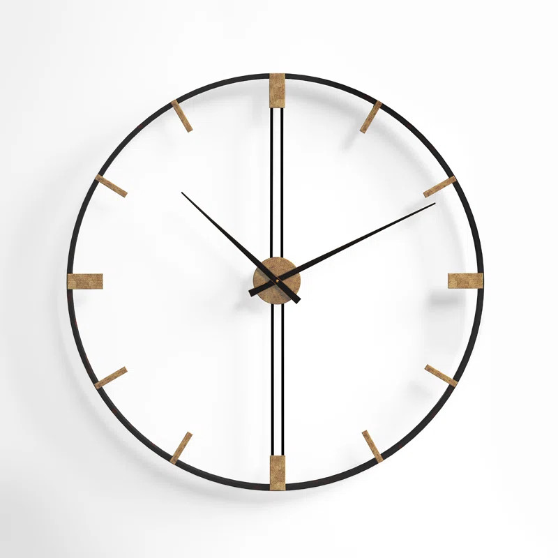 Oversized Henderson 41" Wall Clock | Wayfair Professional