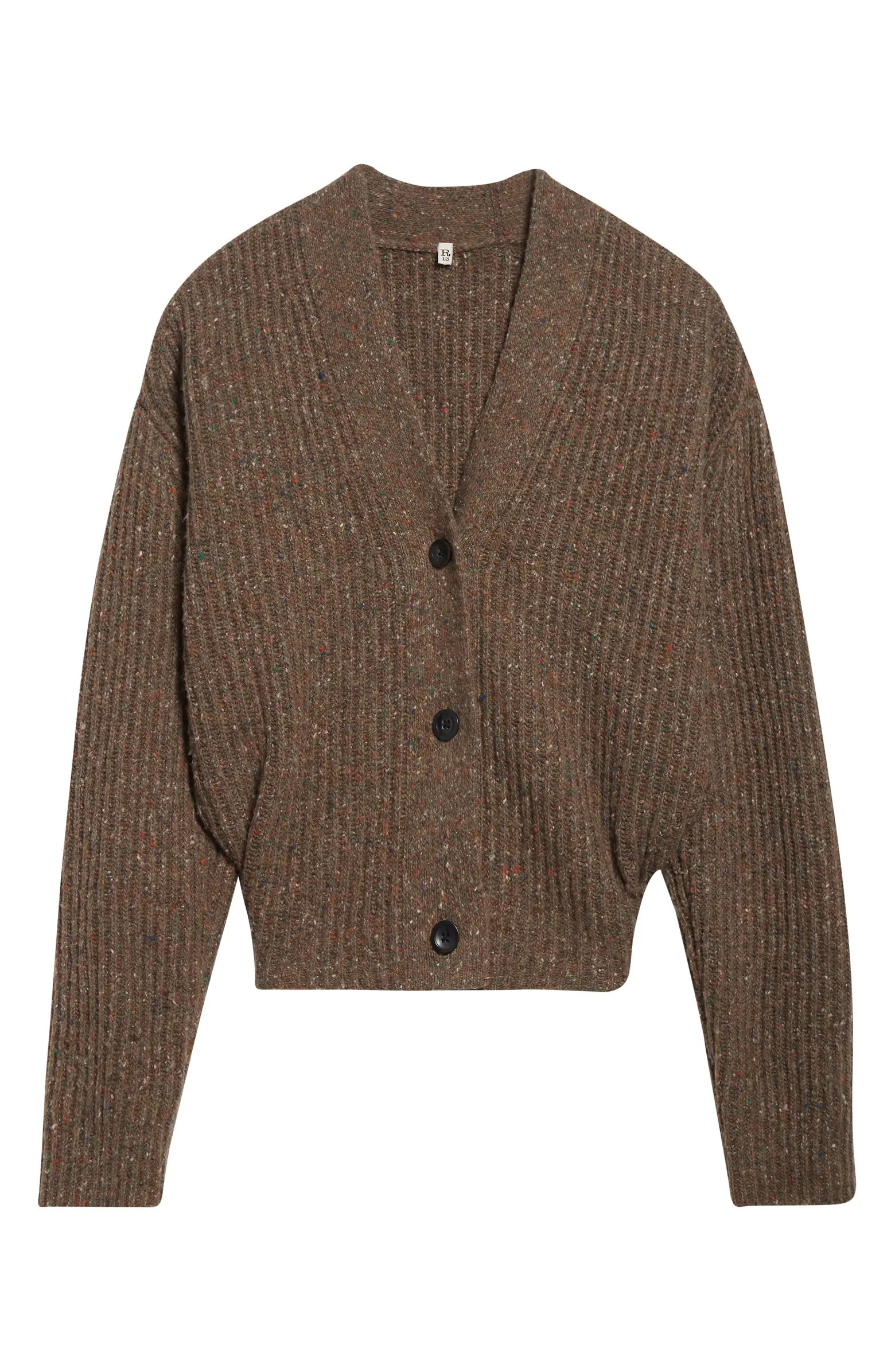 Split Hem Wool Blend Cardigan | Nordstrom