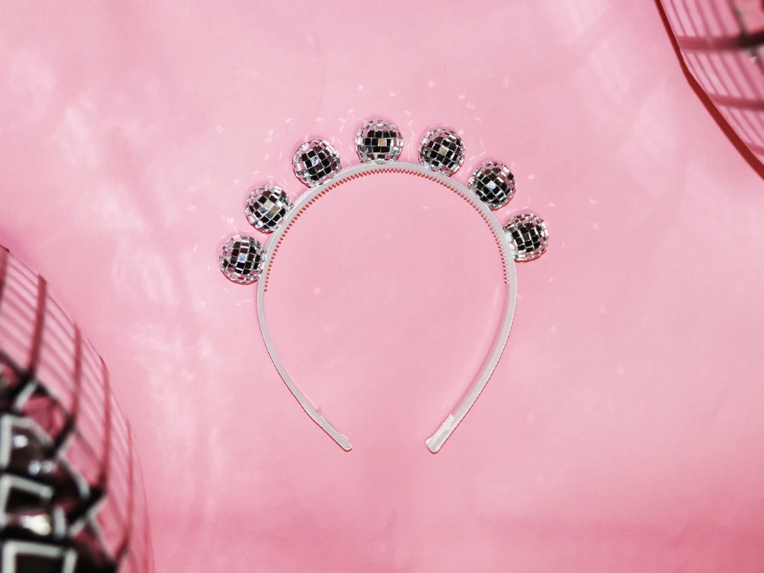 Disco Ball Headband / Birthday Party Retro Celebration One - Etsy | Etsy (US)