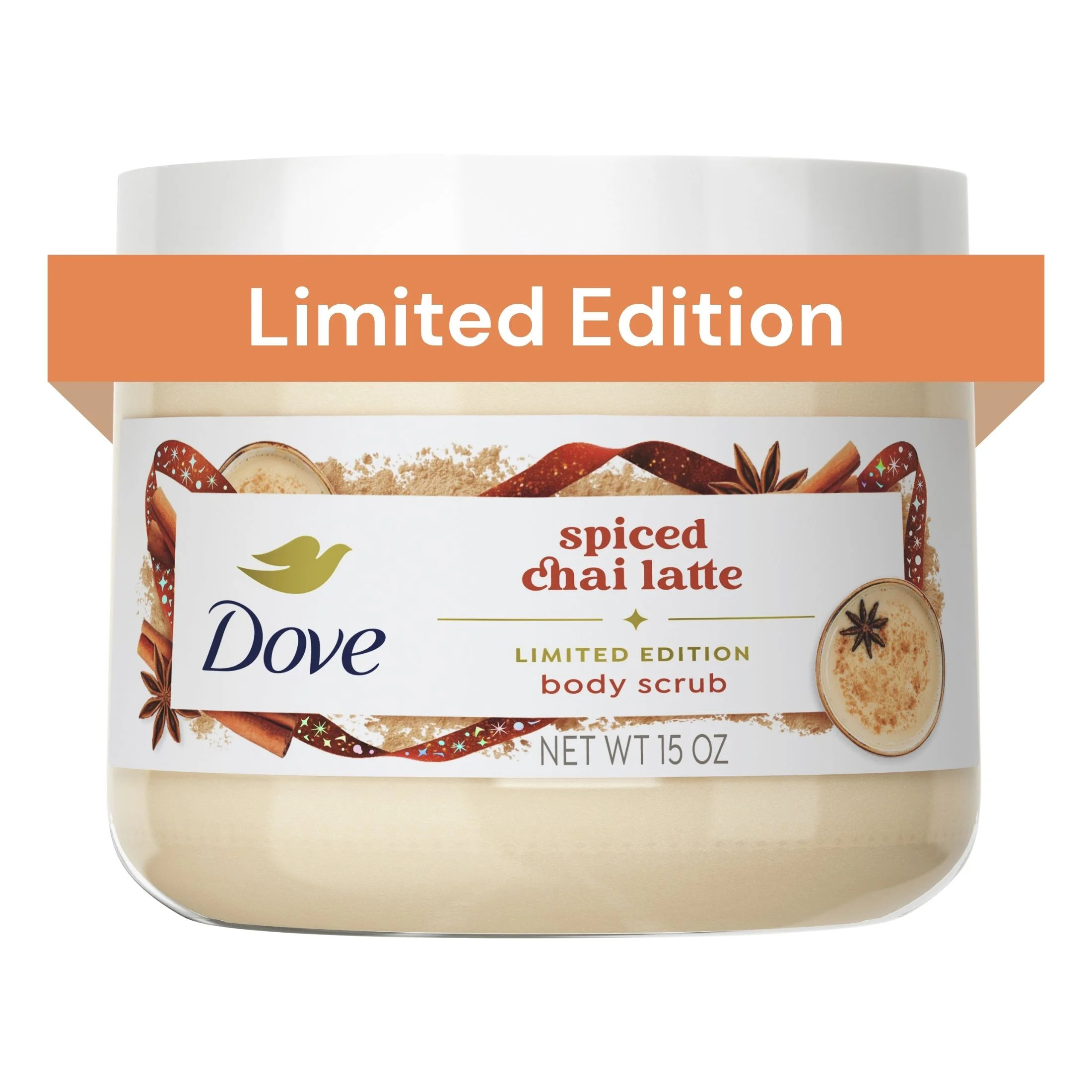 Dove Limited Edition Holiday Treats Spicy Chai Latte Body Scrub, 15 oz | Walmart (US)