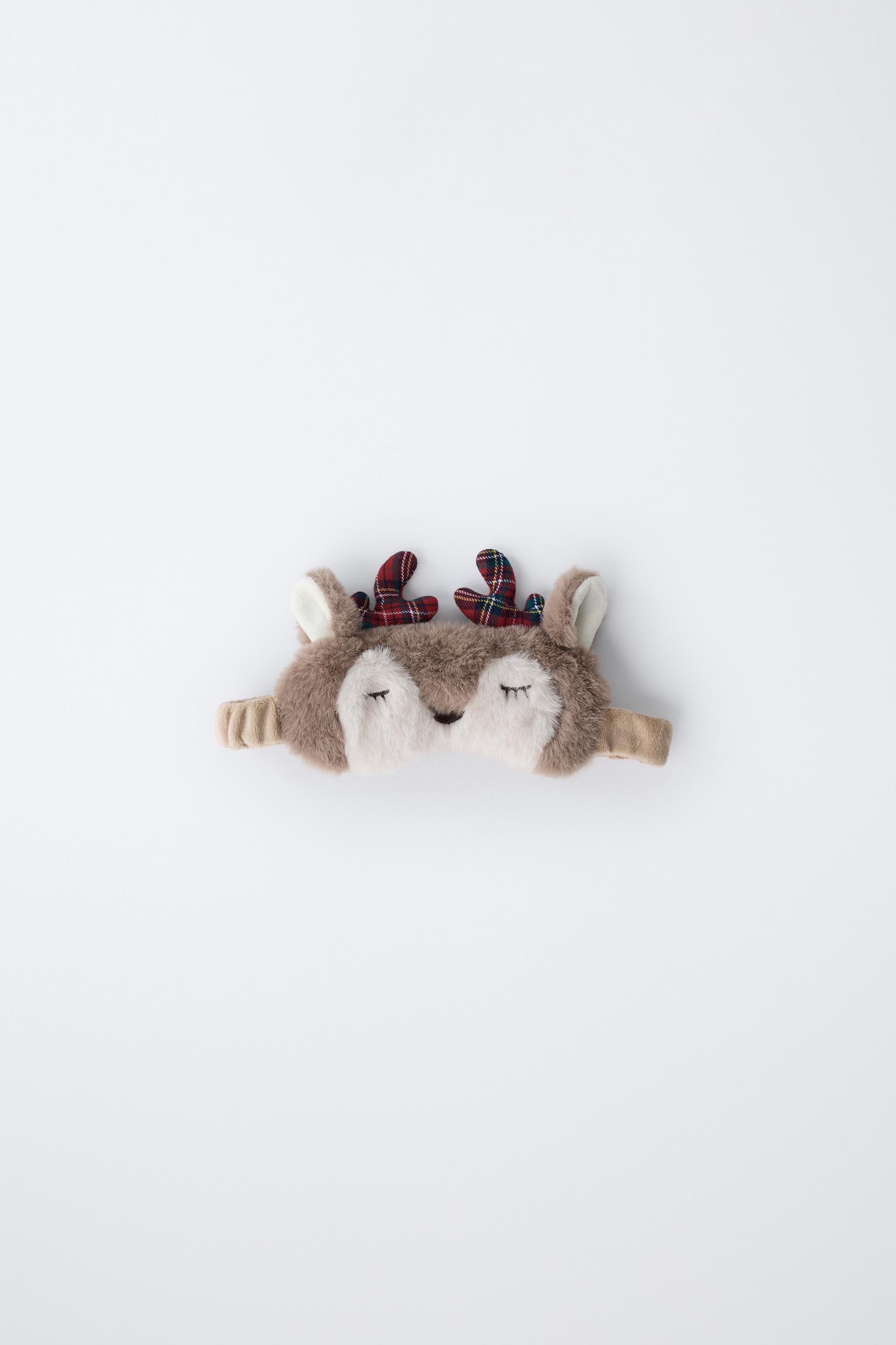 FAUX FUR REINDEER EYE MASK | Zara US