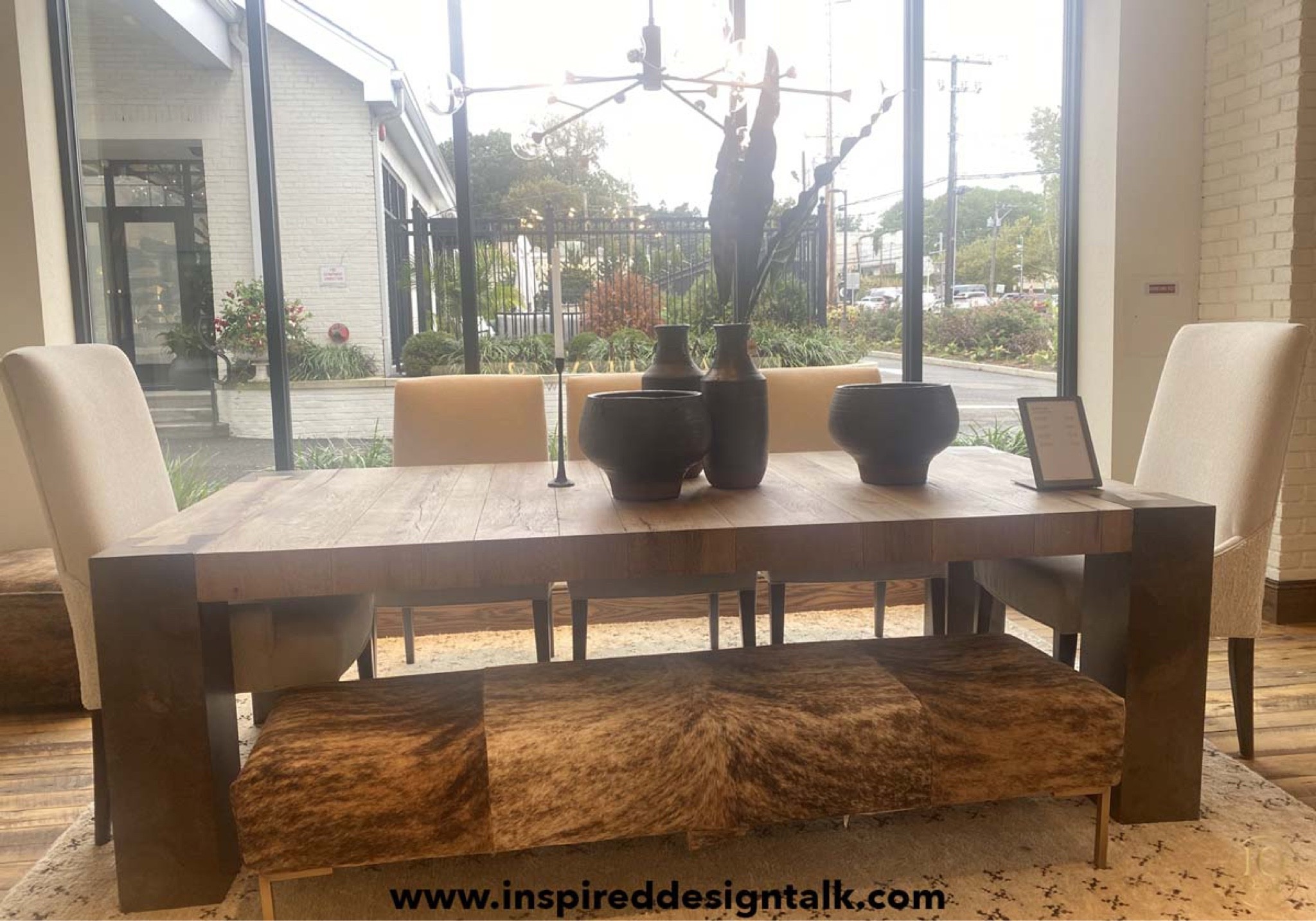 Arhaus Dining Room Furniture and Home Decor // wood dining table with hide bench and dining chairs, neutral area rug #homedecor #furnishings #diningroomdecor

#LTKstyletip #LTKhome #LTKSeasonal