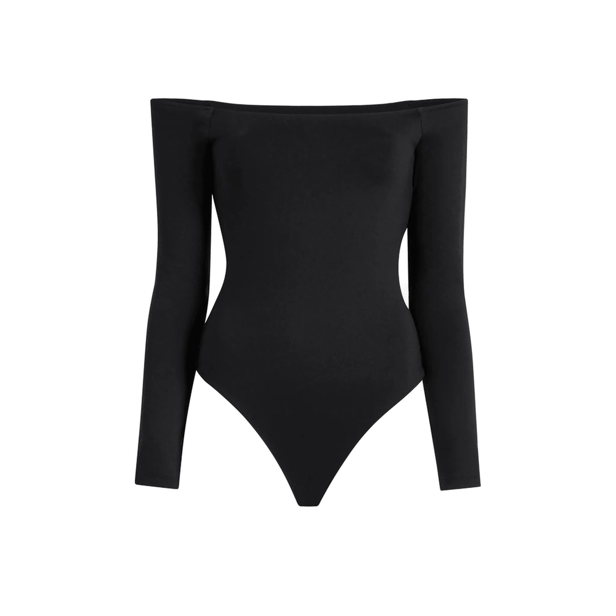 Off The Shoulder Bodysuit | Black - nuuds | nuuds