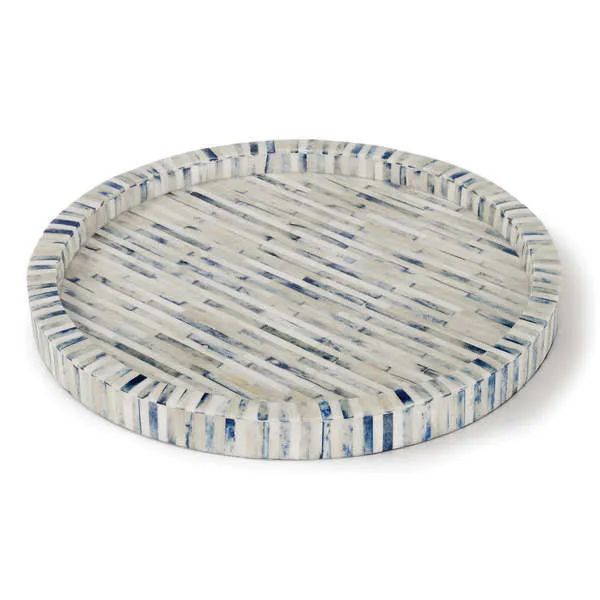 Bone And Indigo Tray Round | Scout & Nimble