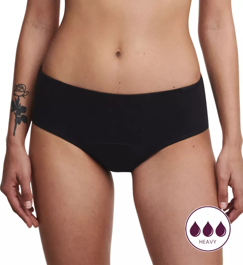Chantelle Women's Essential Leakproof Period Hipster Panty in Black | Size: Small | HerRoom.com | HerRoom
